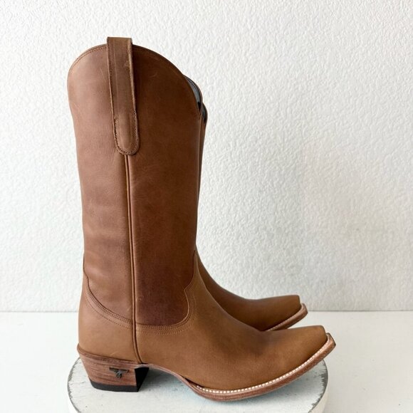 Lane EMMA JANE Womens Cowboy Boots 10 Brown Western Cowgirl Mid Calf Tall Boots - Picture 2 of 13